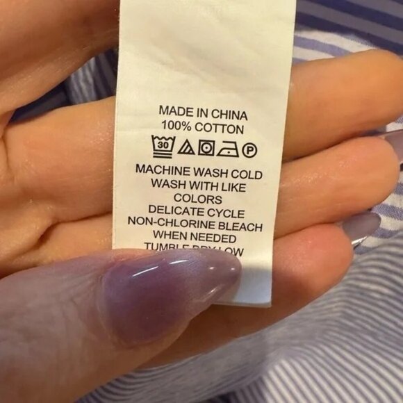 Kate Spade Broome Street Stripe Off the Shoulder Blouse - Picture 8 of 8